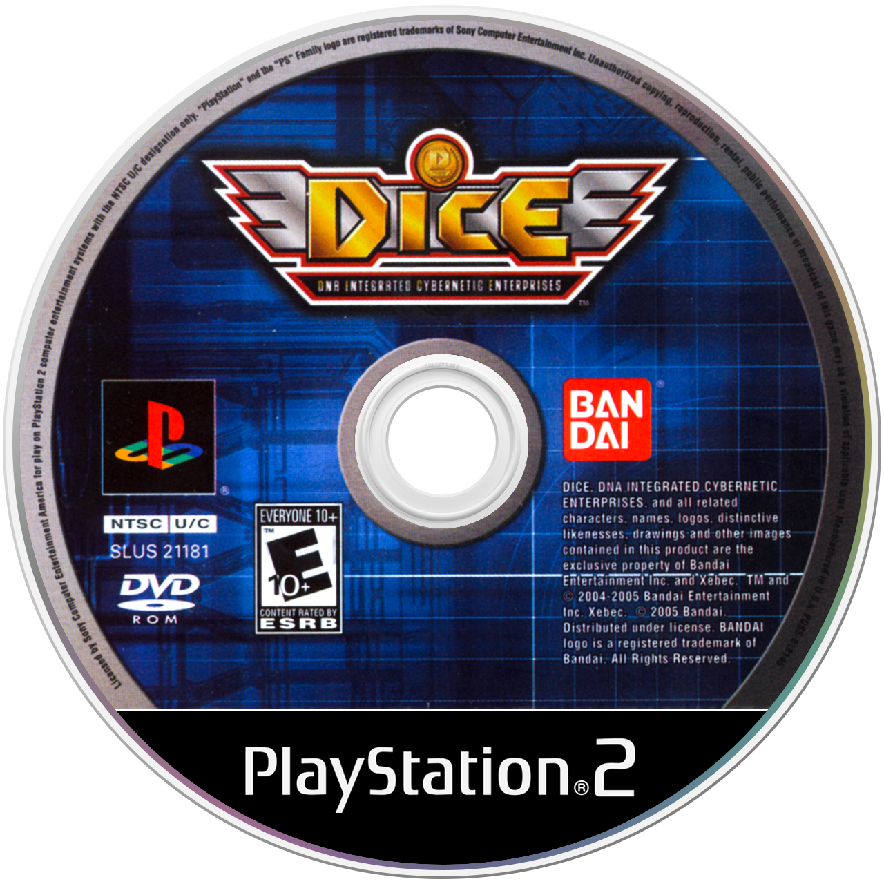 DICE DNA Integrated Cybernetic media 4 for Playstation 2